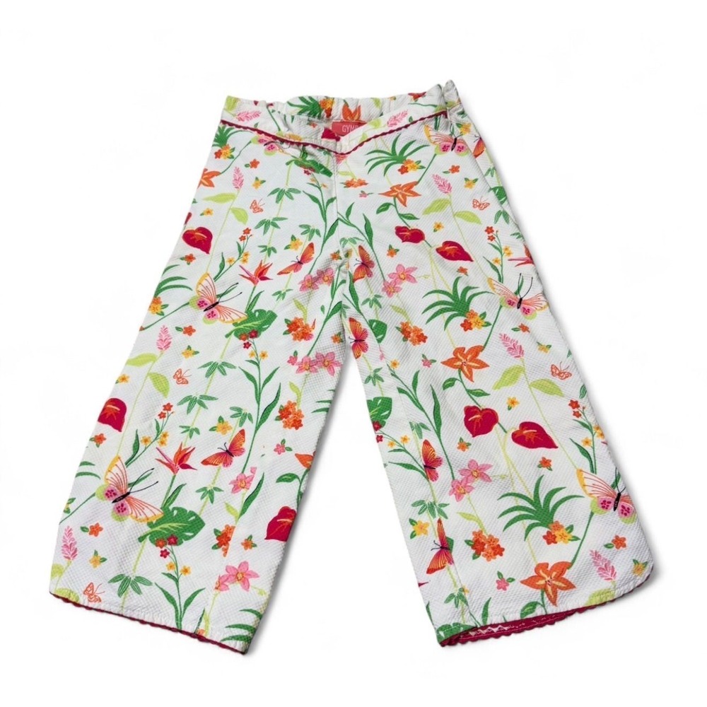 Vintage floral Gymboree girls Capri pants